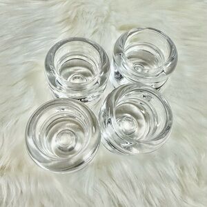 Room Essentials Transparent Glass Holders